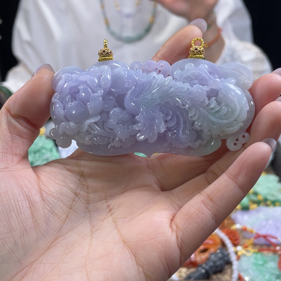 翡翠颈饰未镶嵌代编织