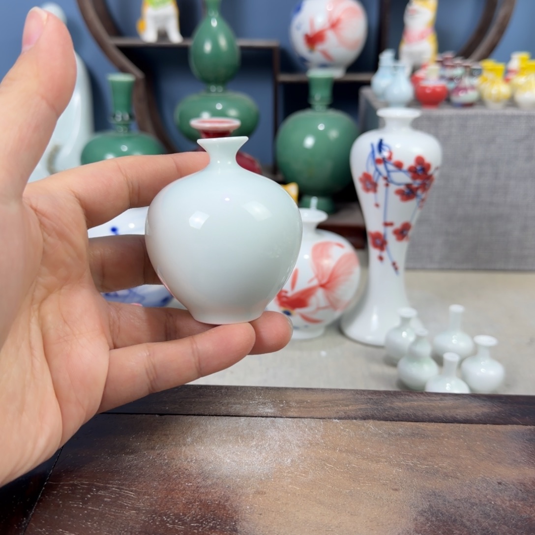 陶瓷手工小花器摆件