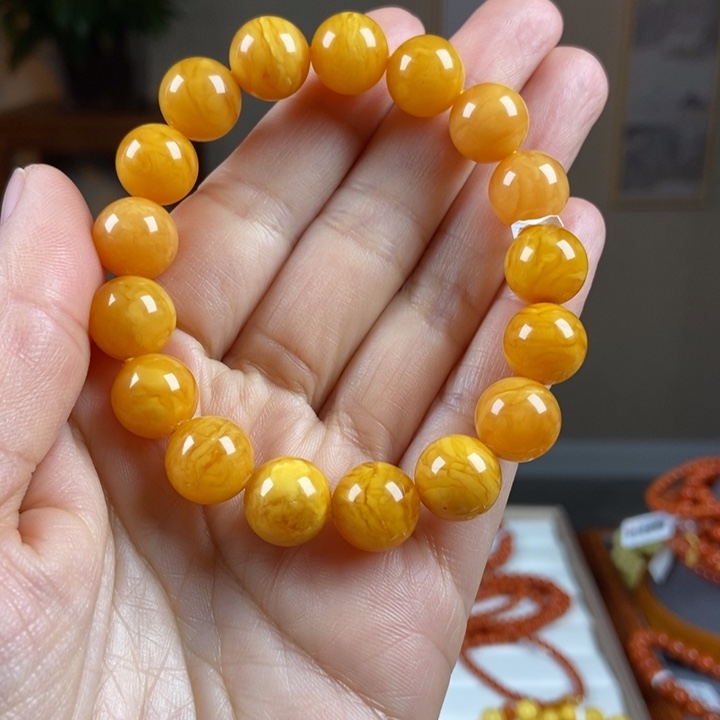 琥珀手链未镶嵌蜜蜡手串12