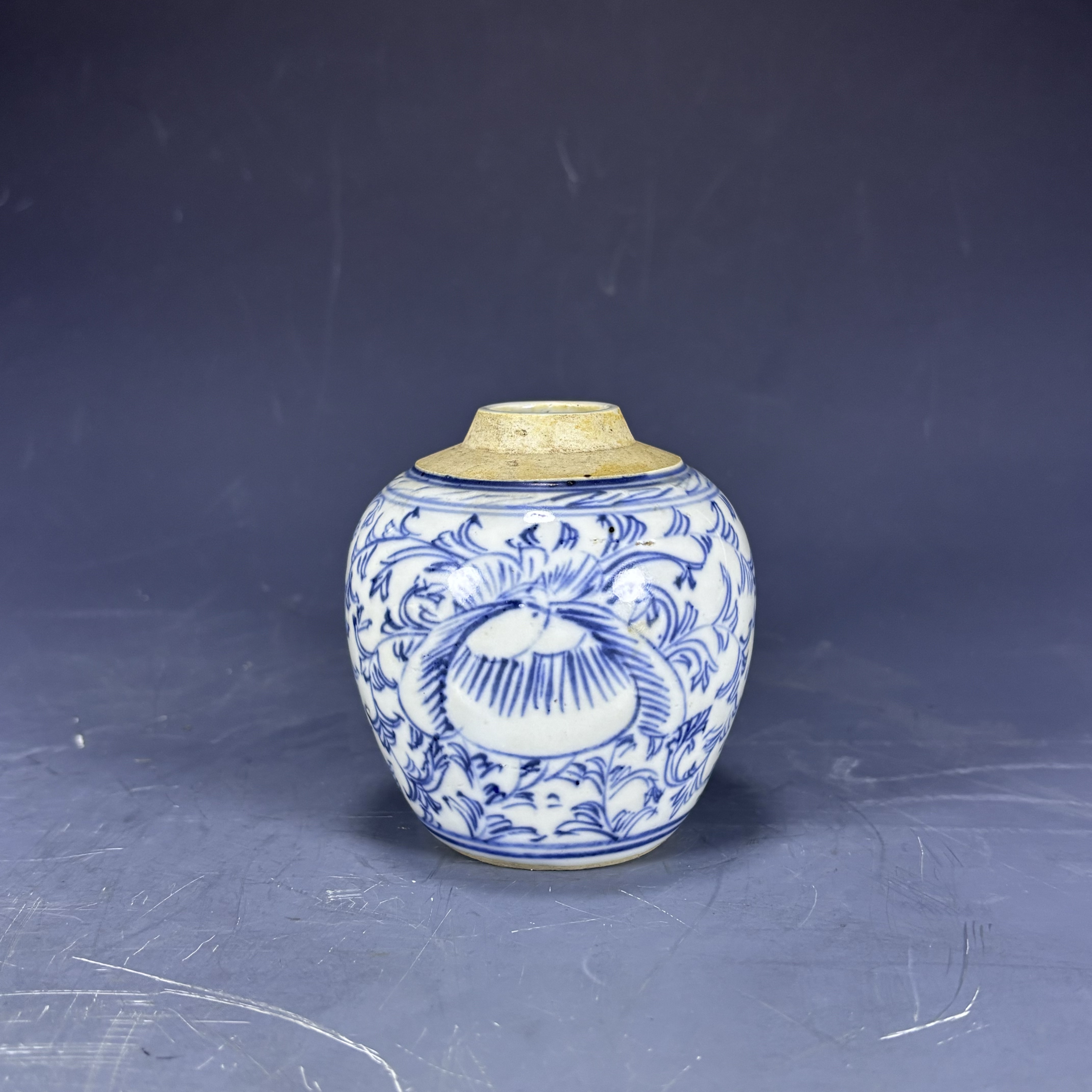 ｛来福甄选｝青花缠枝莲罐