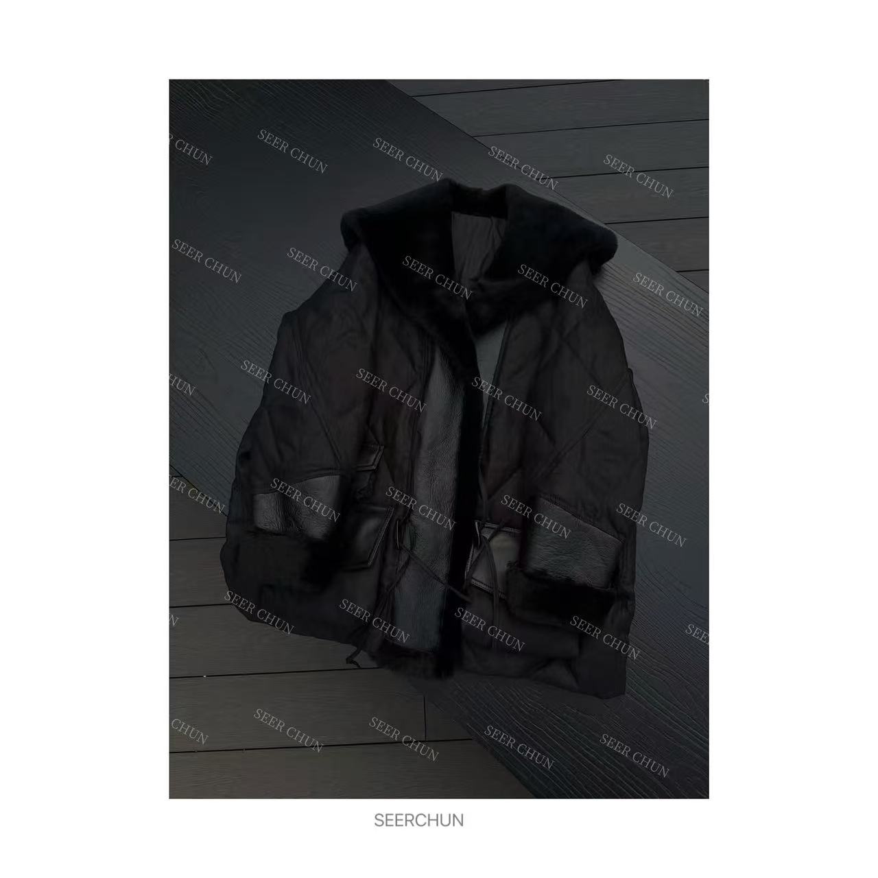 SEER CHUN“日光之夜”真毛羽绒服 20727
