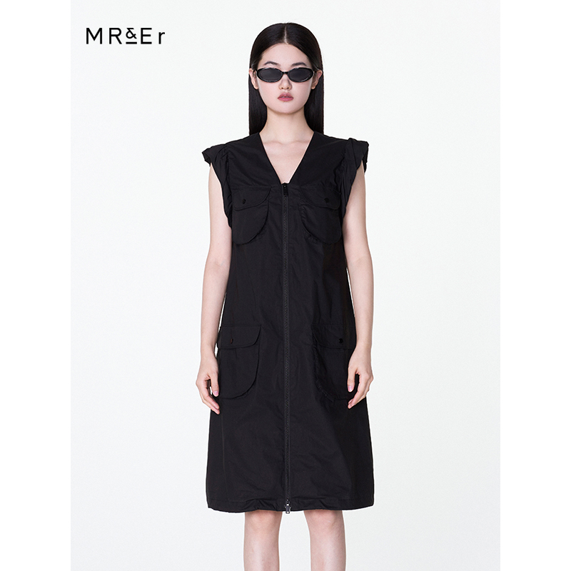 夏季女装连衣裙H型无袖通勤裙子R4B92121