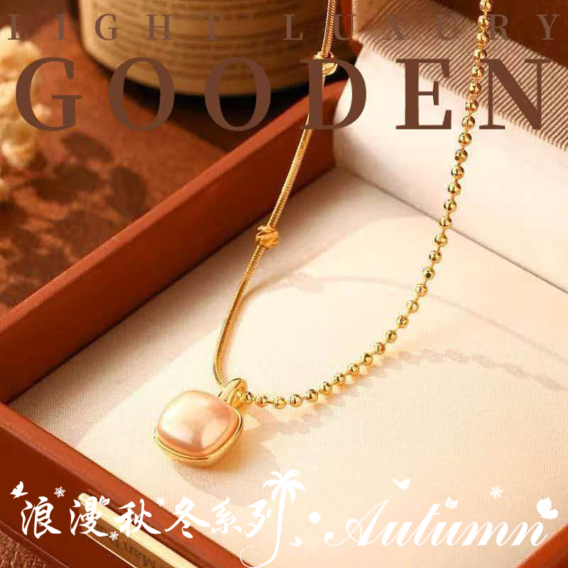 铜合金项链 Gooden岛家【时光方糖】秋冬款气质百搭简约时尚项链