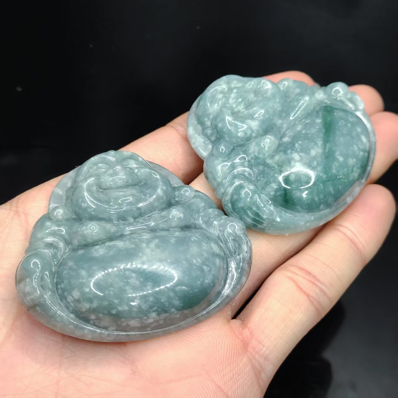 【龙龙严选】翡翠佛公吊坠赠绳GS【多样性发其一】约55-49-11mm