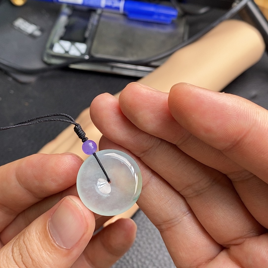 未镶嵌定制翡翠平安扣