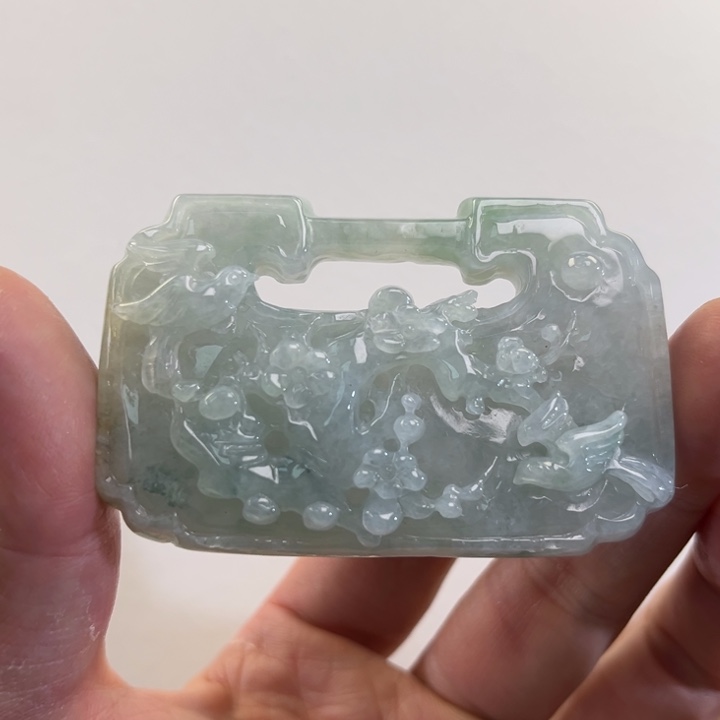 翡翠吊坠(赠链)未镶嵌代编织