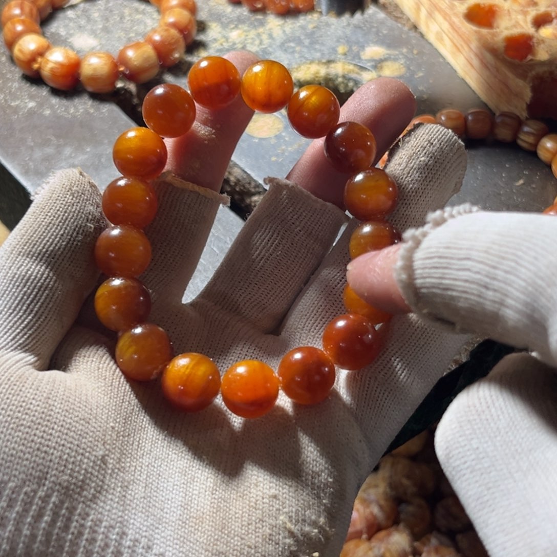 手串/手链松木（琥珀木）1.3固化包浆
