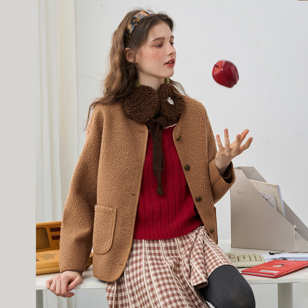 【茉茉专属】小香风气质百搭小个子长袖上衣外套AEW3C1K81