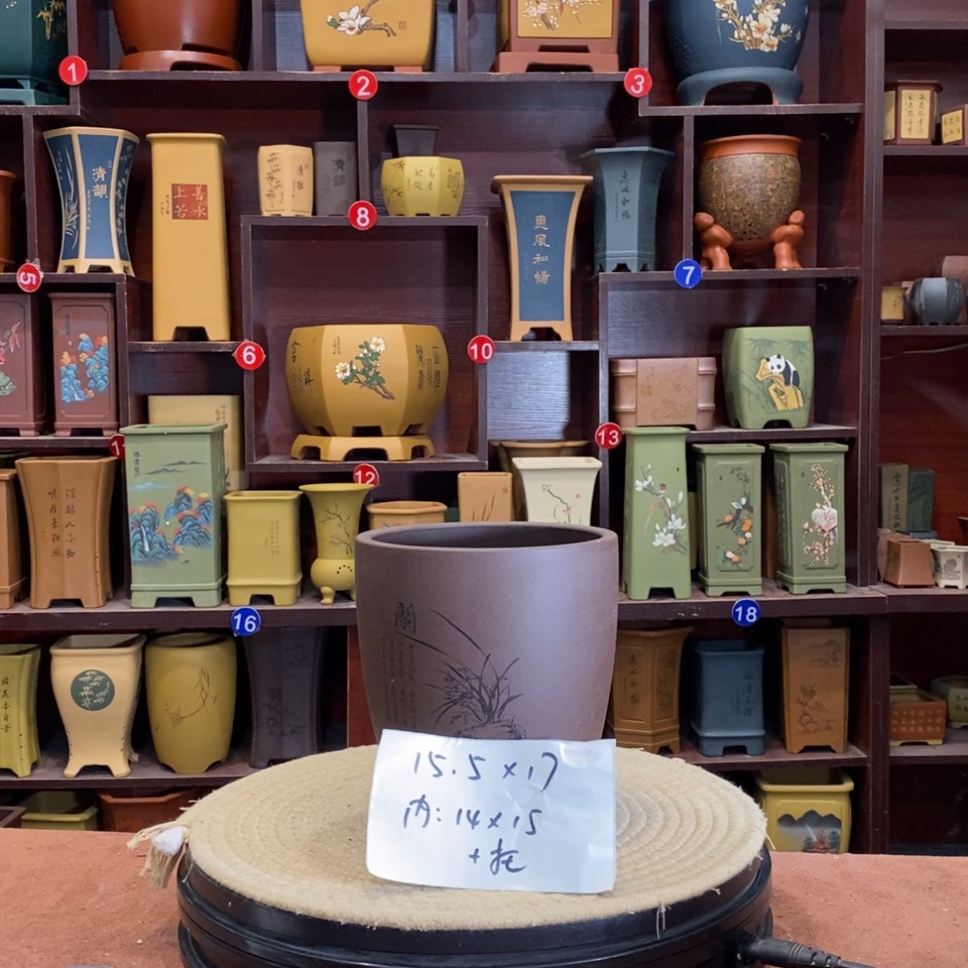 紫砂花盆紫砂花盆