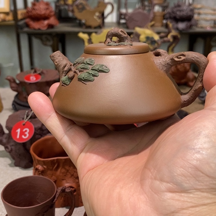 念***影紫砂茶杯精工半手工制作
