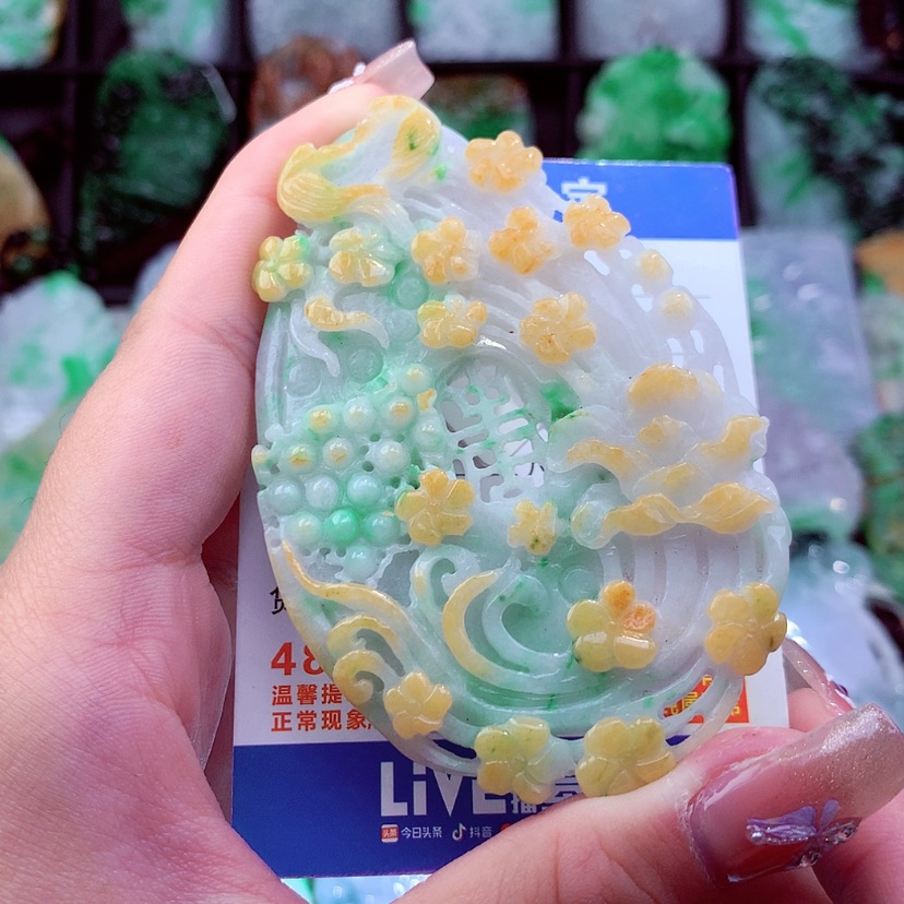 【闪购商品】翡翠颈饰未镶嵌挂件