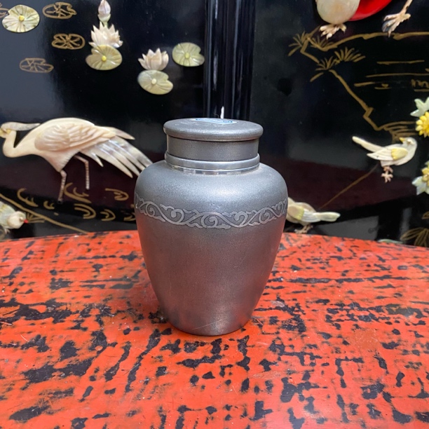 复古萨摩锡罐 有划痕