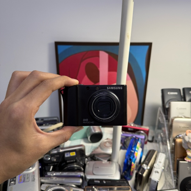 9新 Samsung/三星 nv100hd功能正常1470w像素触摸弹射闪光灯奶油