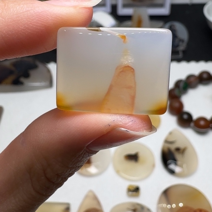 玛瑙/玉髓未镶嵌摆件