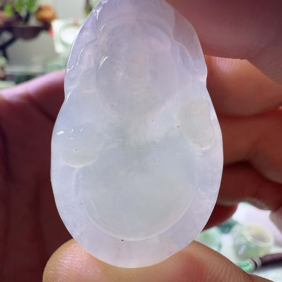 翡翠未镶嵌颈饰翡翠财神