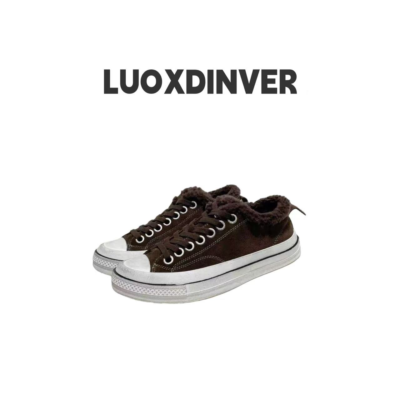 广州欧货 标准码做旧休闲时尚百搭圆头系带板鞋1089-10