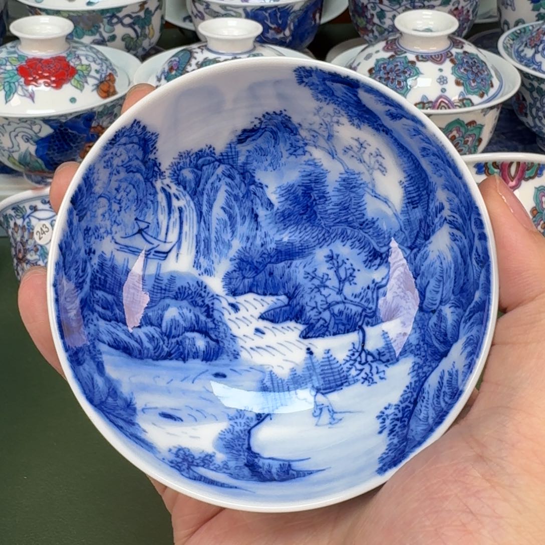 大帅景德镇手工手绘茶具364