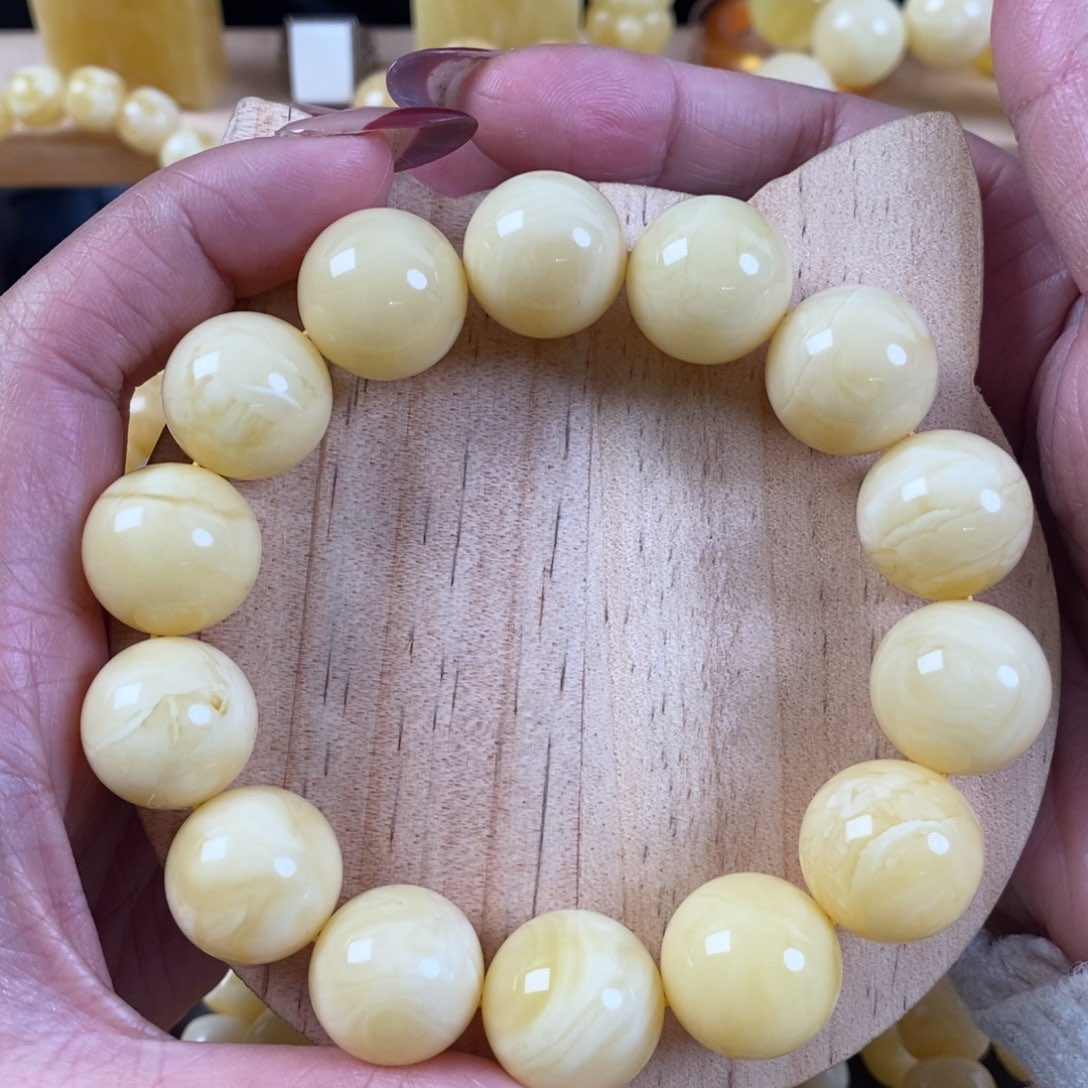 蜜蜡裸石未镶嵌17➕奶白蜡