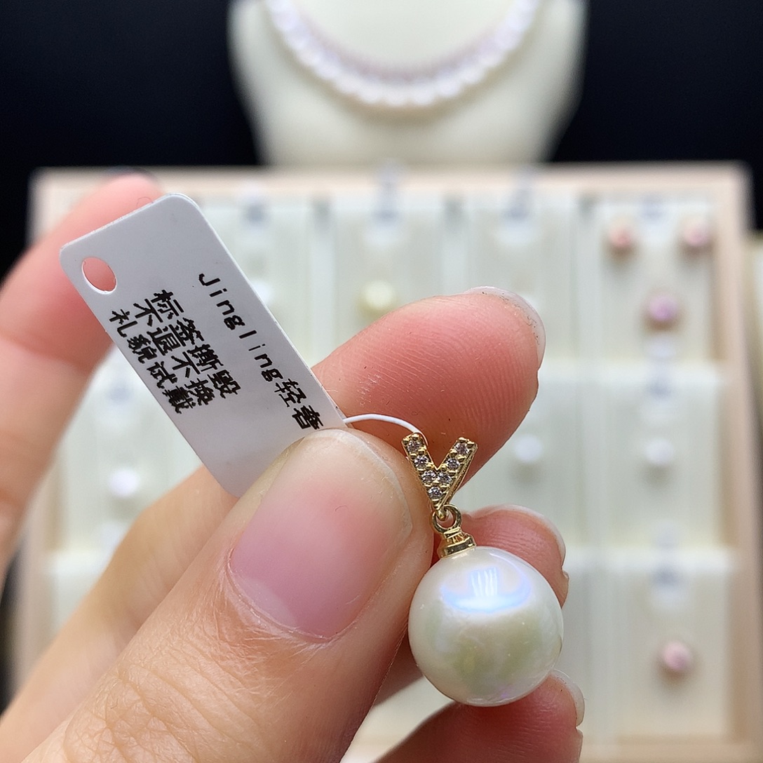 颈饰淡水珍珠合金