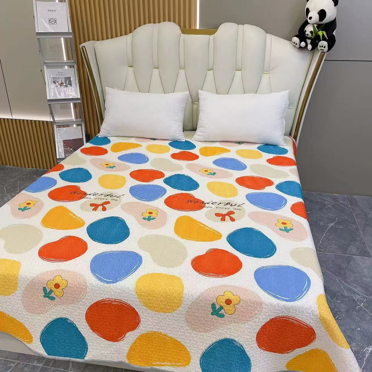 （狗子精选）爱心连连凉感冰丝软凉席