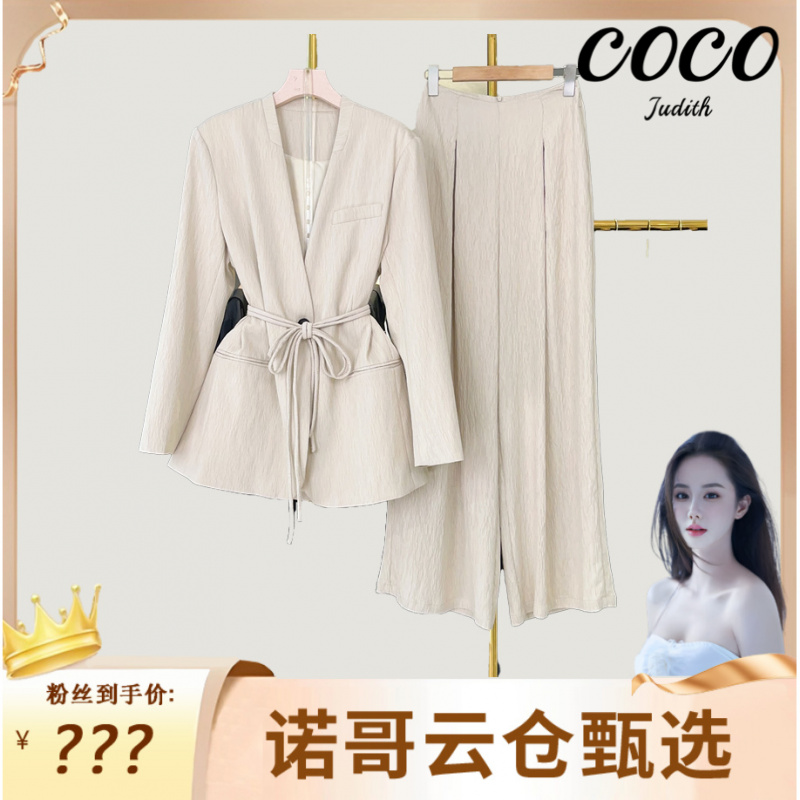 【诺哥专属】2025新款轻奢优雅时尚气质百搭减龄修身显瘦套装RG2495