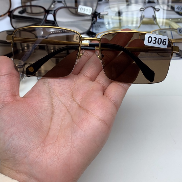 一体款半框茶水晶0306