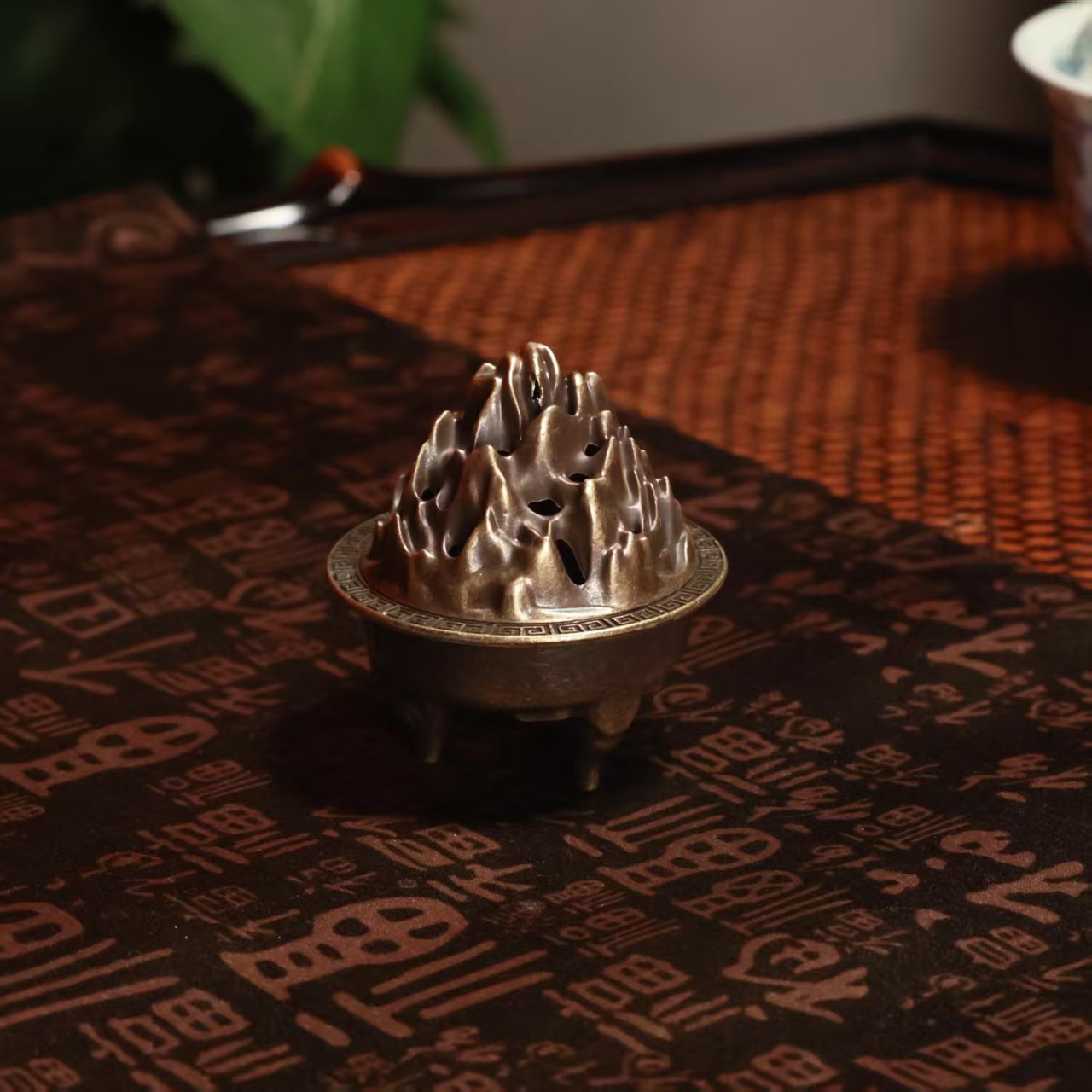 【小乔赏瓷】th火象三足合金香插（小乔专属）