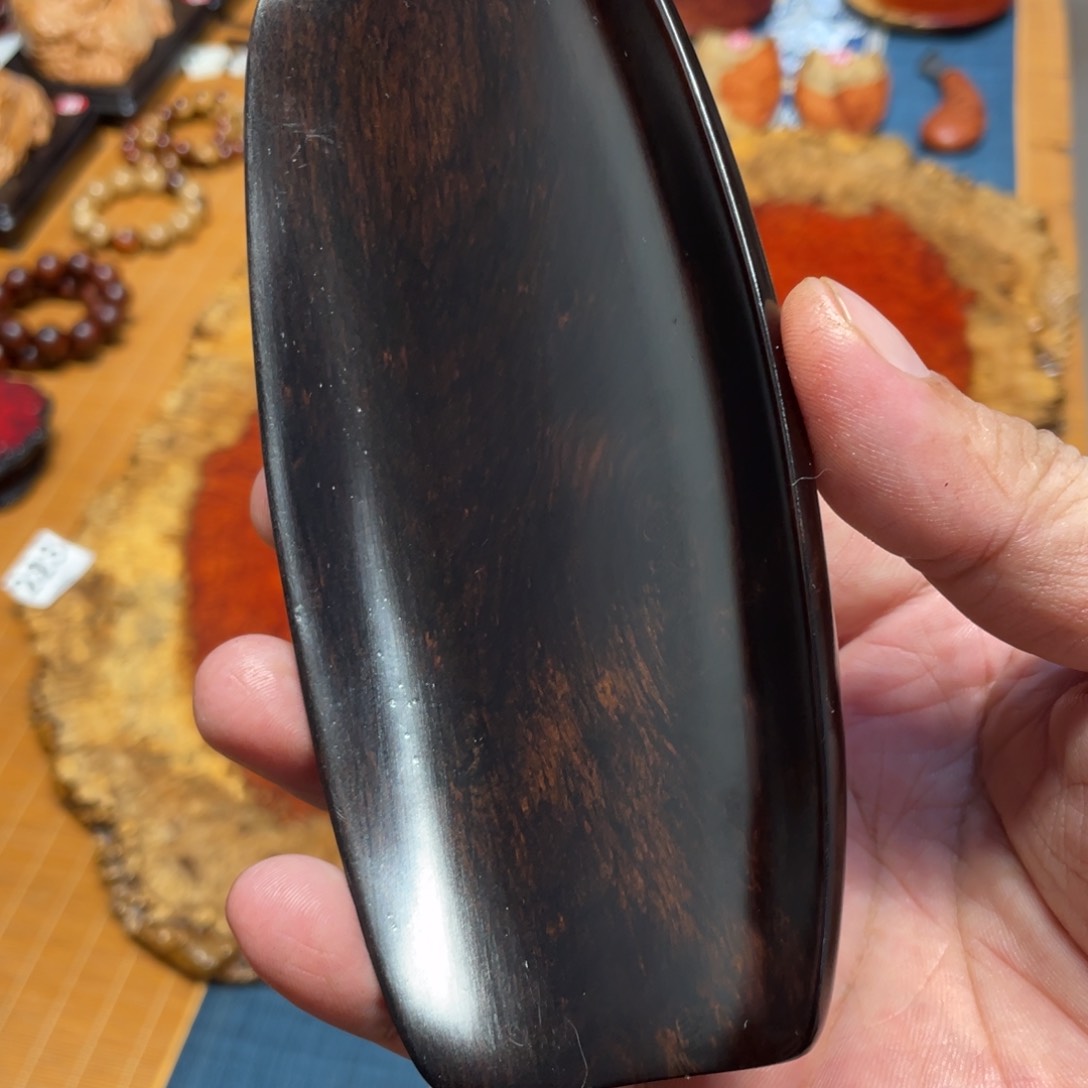 紫光檀瘤疤茶则精品