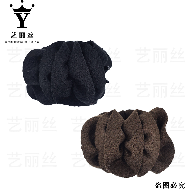 艺丽丝 赫本王妃 [温言] 显发量气质绒面款丸子夹 YL1362