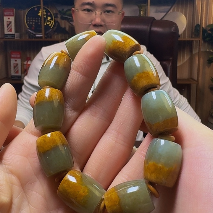 和田玉手串未镶嵌用****海