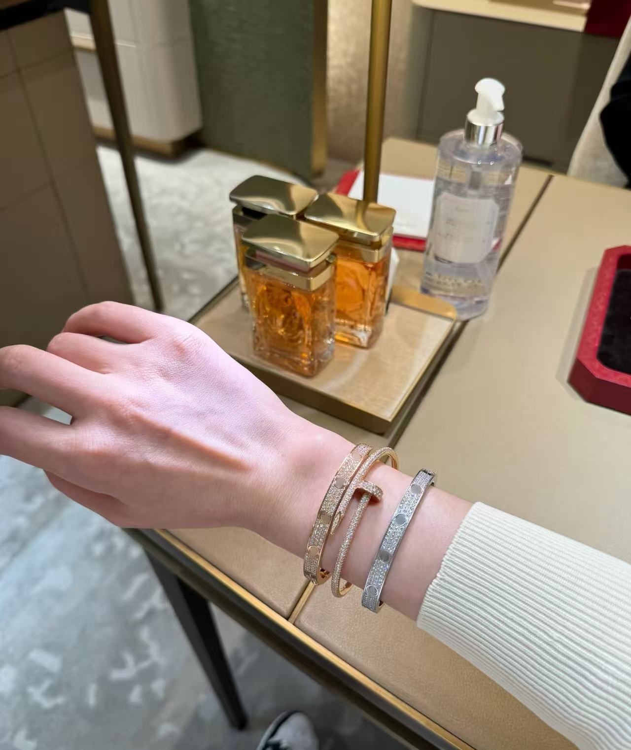 手镯 #沐南专享#002满天星手镯百搭时尚款轻奢小众满钻