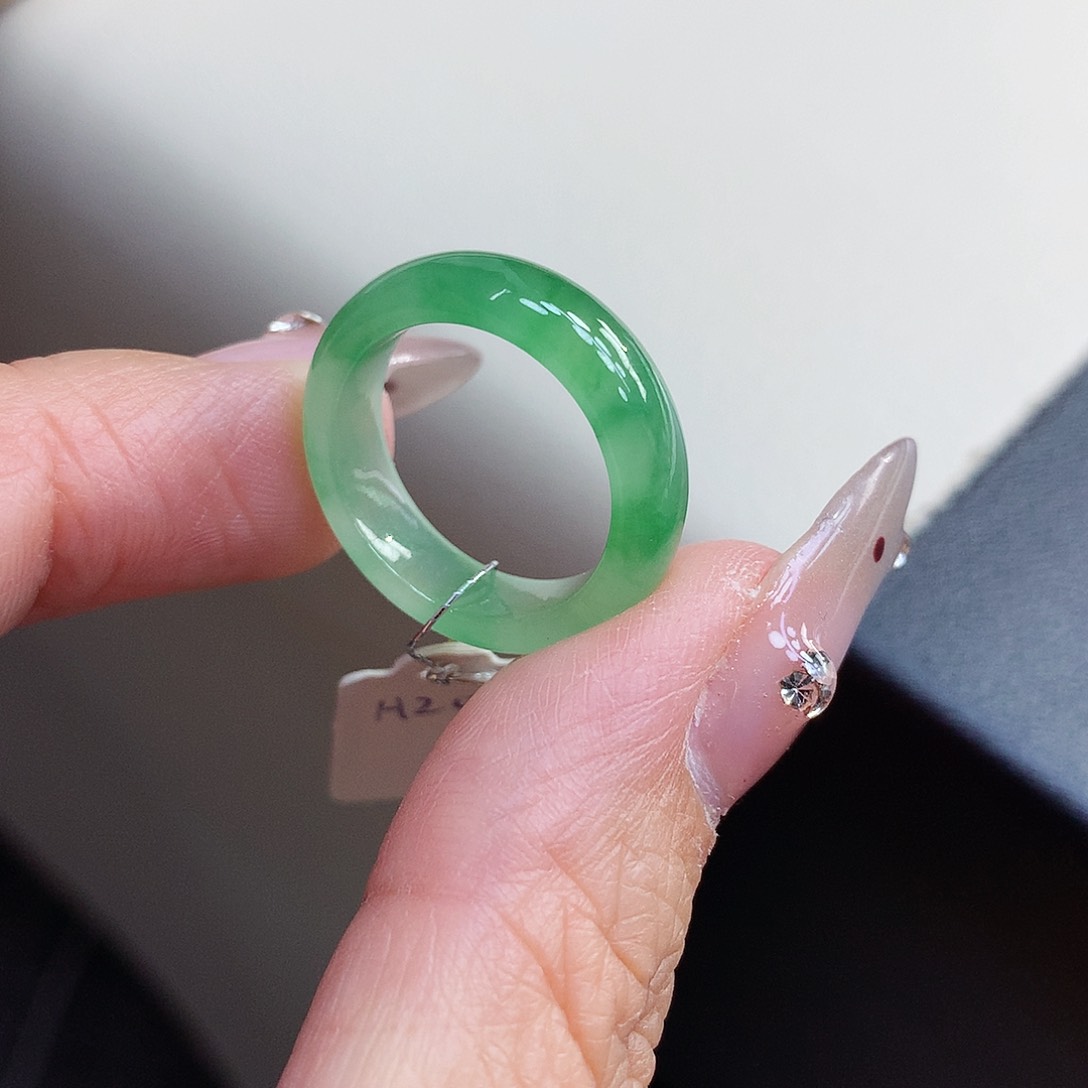 翡翠戒指未镶嵌丁13-14号