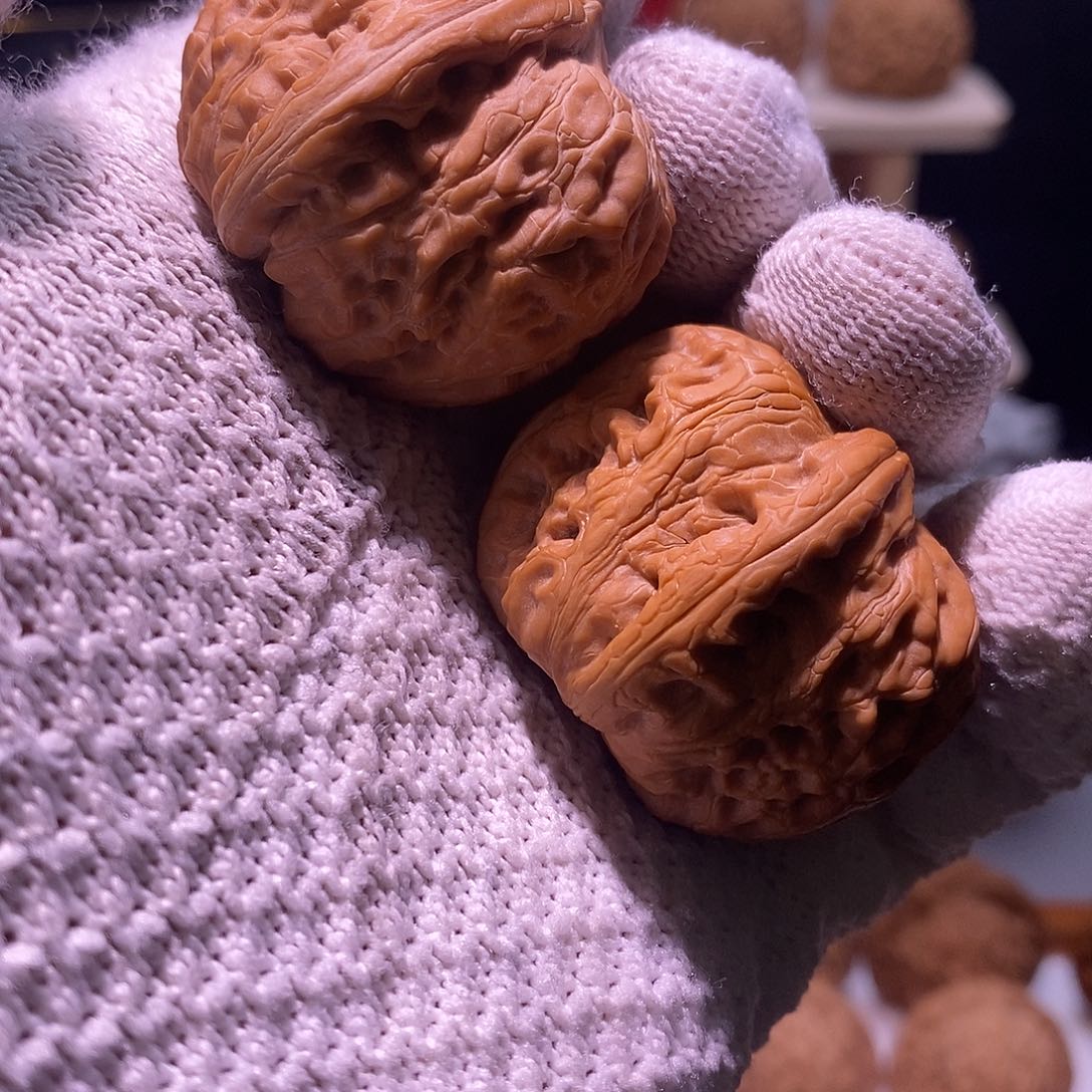 小***鹿吊坠文玩核桃40平谷元宝