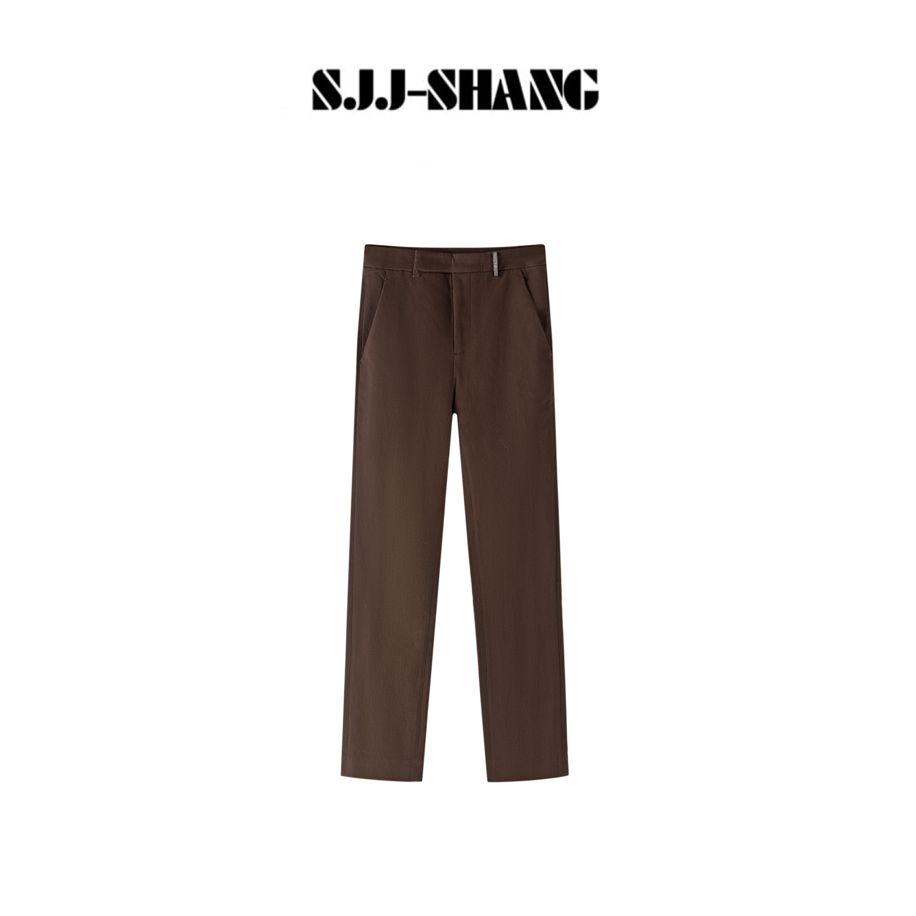 SJJ-SHANG【柔朶】极简风设计感解构时髦百搭休闲裤q135640p