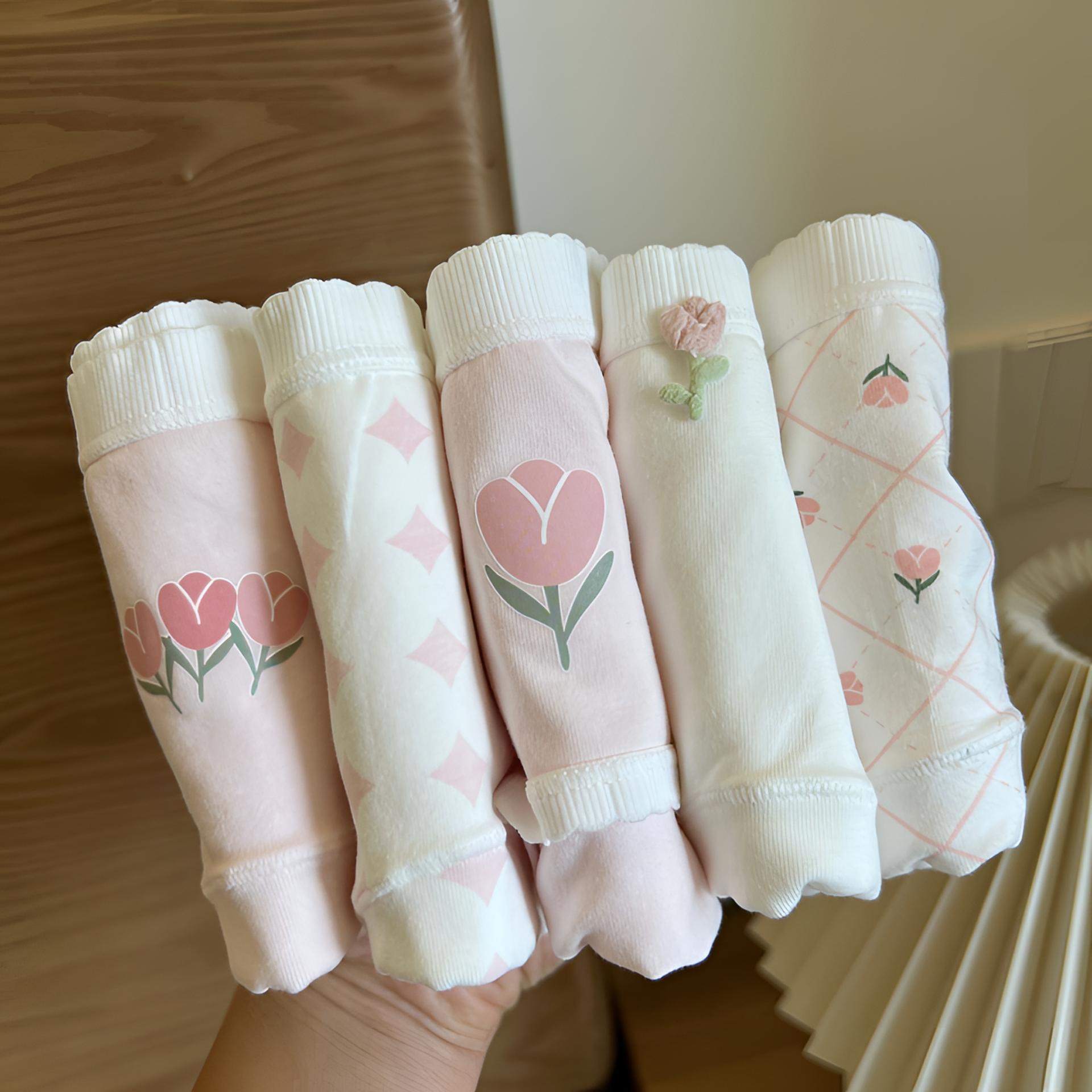 女童内裤秋冬纯棉三角不卡裆发育期少女7A抑菌儿童内裤贴身底裤子