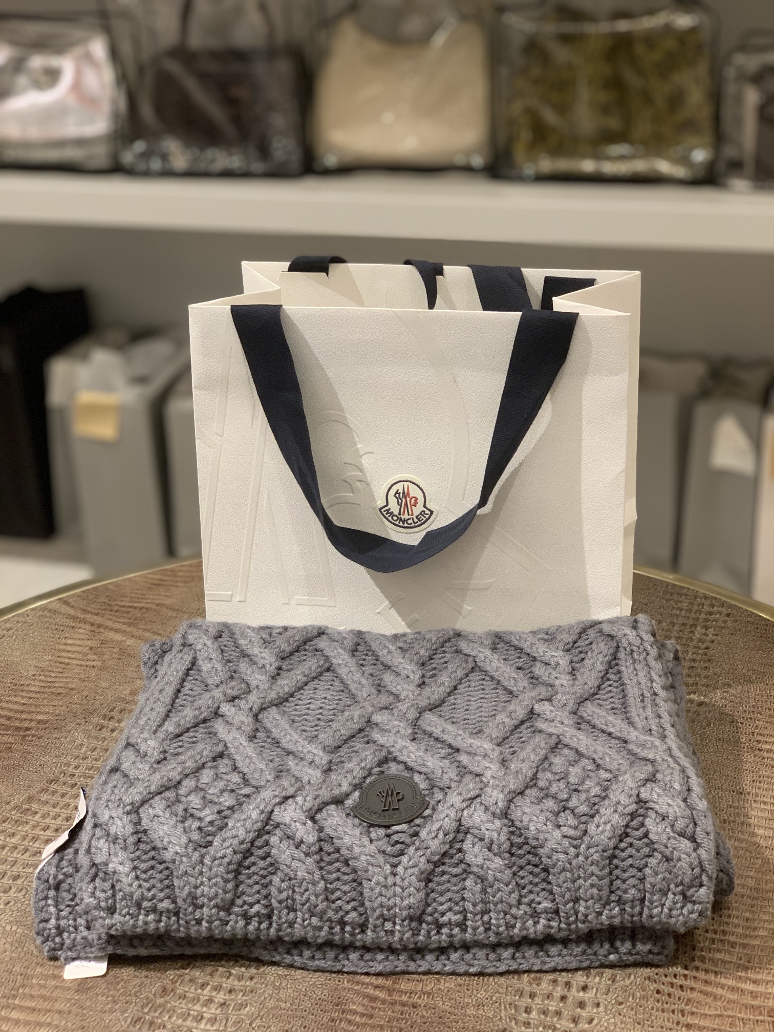 99新 MONCLER Moncler围巾/闲置新仅摘吊牌/NB10736