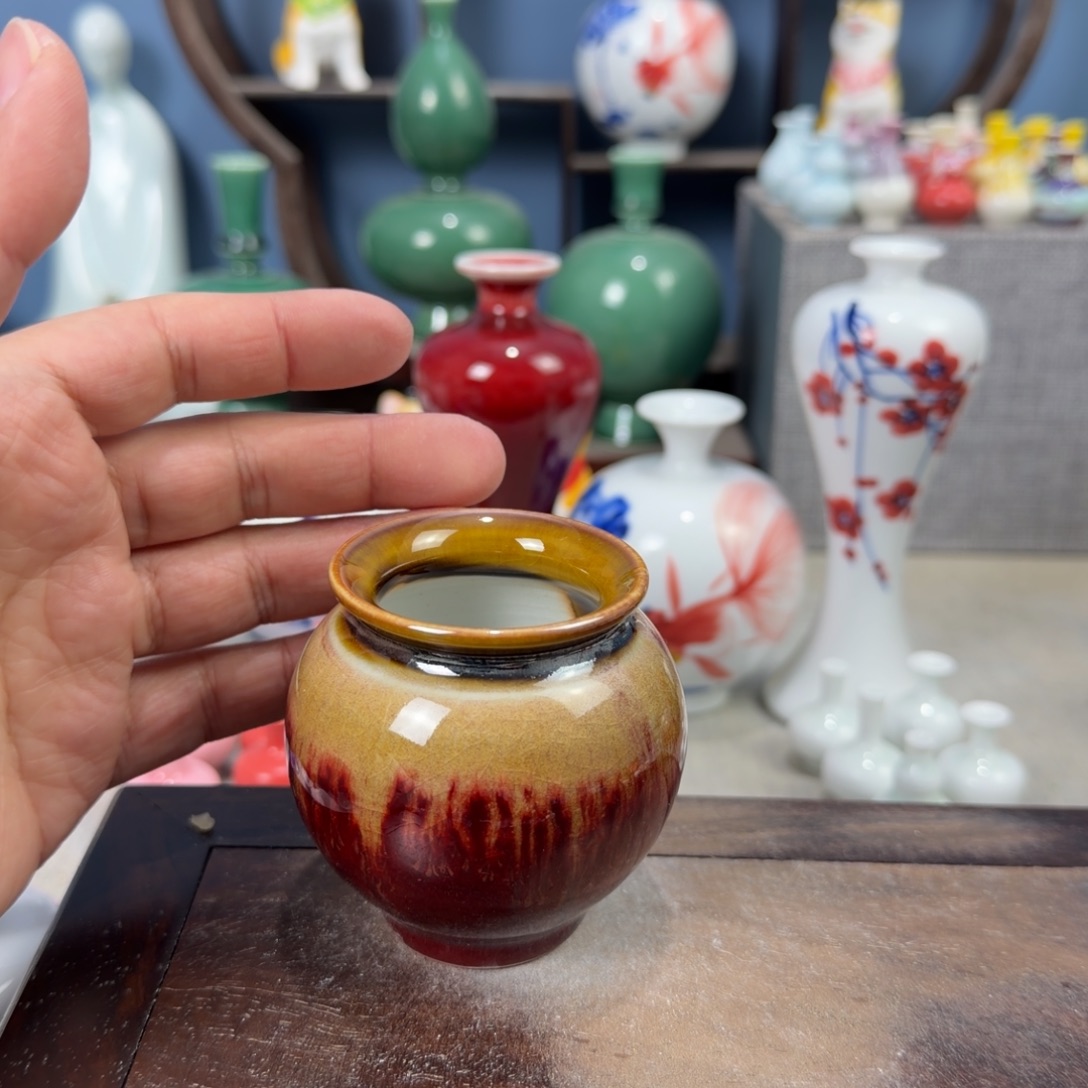 陶瓷手工小花器摆件