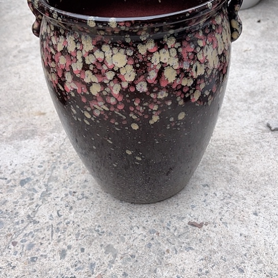 紫砂花盆高度25口径19