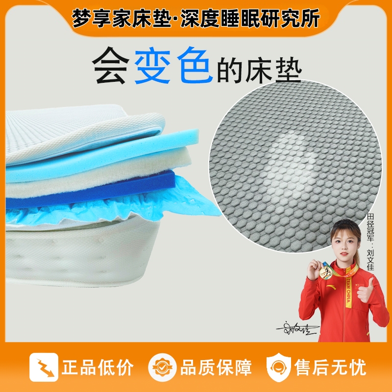 【梦享家研究所】五星级体感冰丝面料580g床垫3D偏软360全拆拉链