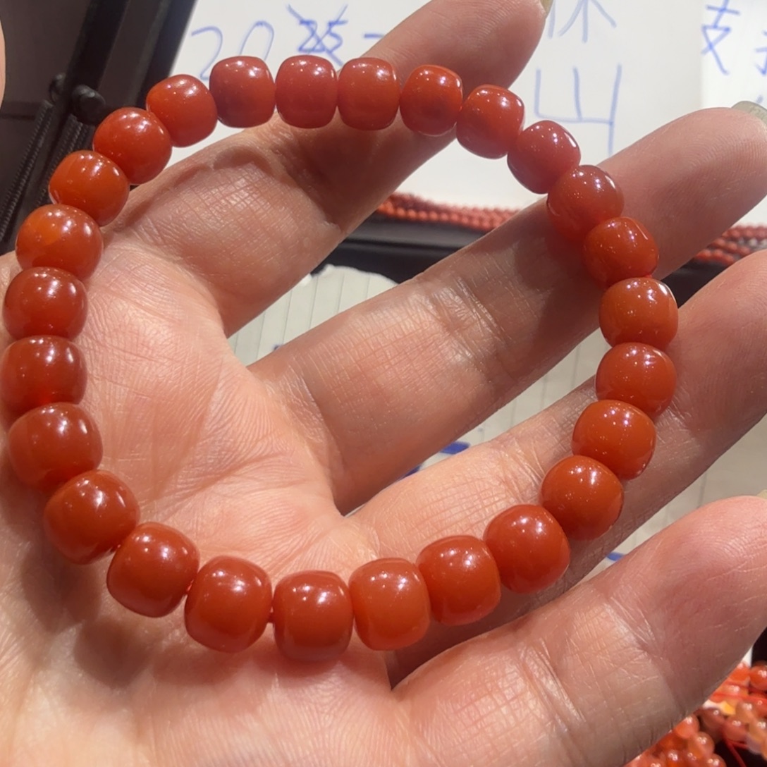 秋***凉南红玛瑙未镶嵌手串