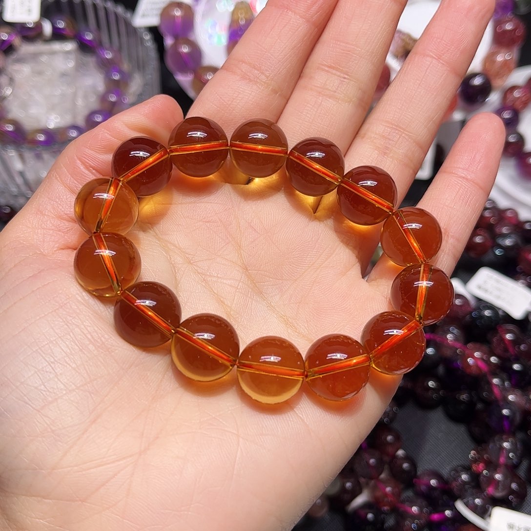 三***吉手链水晶未镶嵌手链