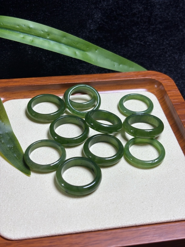 和田玉碧玉戒圈（多样性发货，发其一）