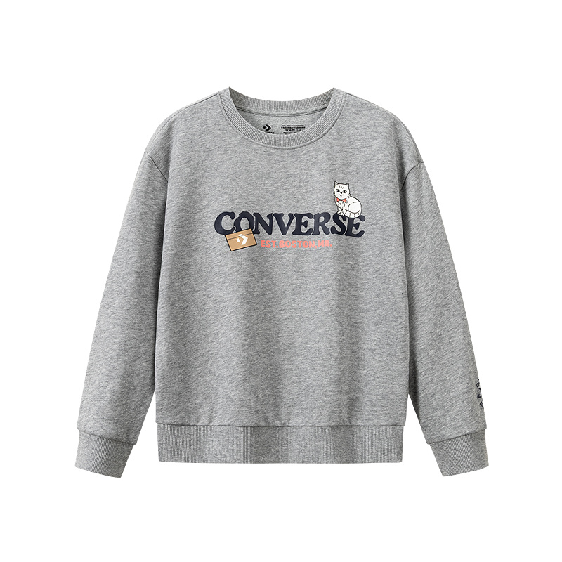 Converse匡威儿童2025秋季新款休闲运动潮流时尚卫衣CNVN-LS-J979
