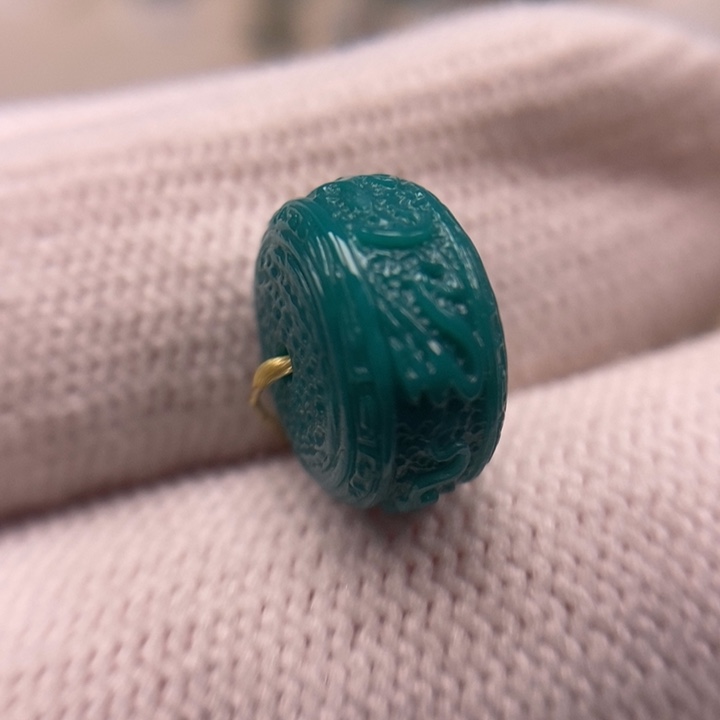 未镶嵌绿松石暴力蓝背云9.6mmAA811