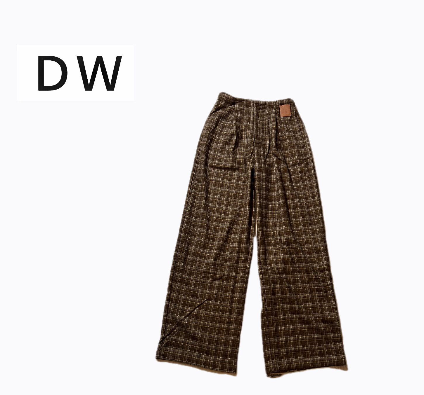 【希希心选】休闲裤女装潮流适合长款风衣的裤子格纹休闲时尚高腰