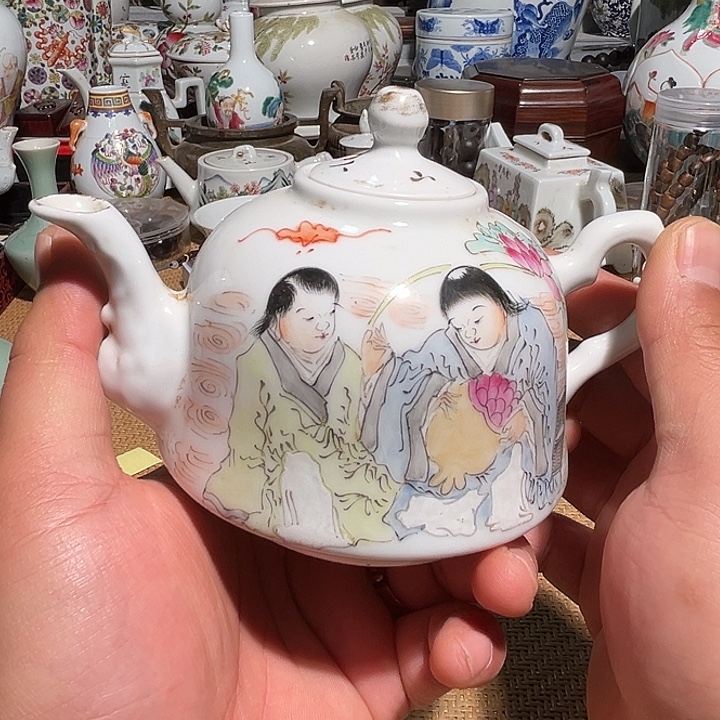 瓷片紫砂壶紫砂壶