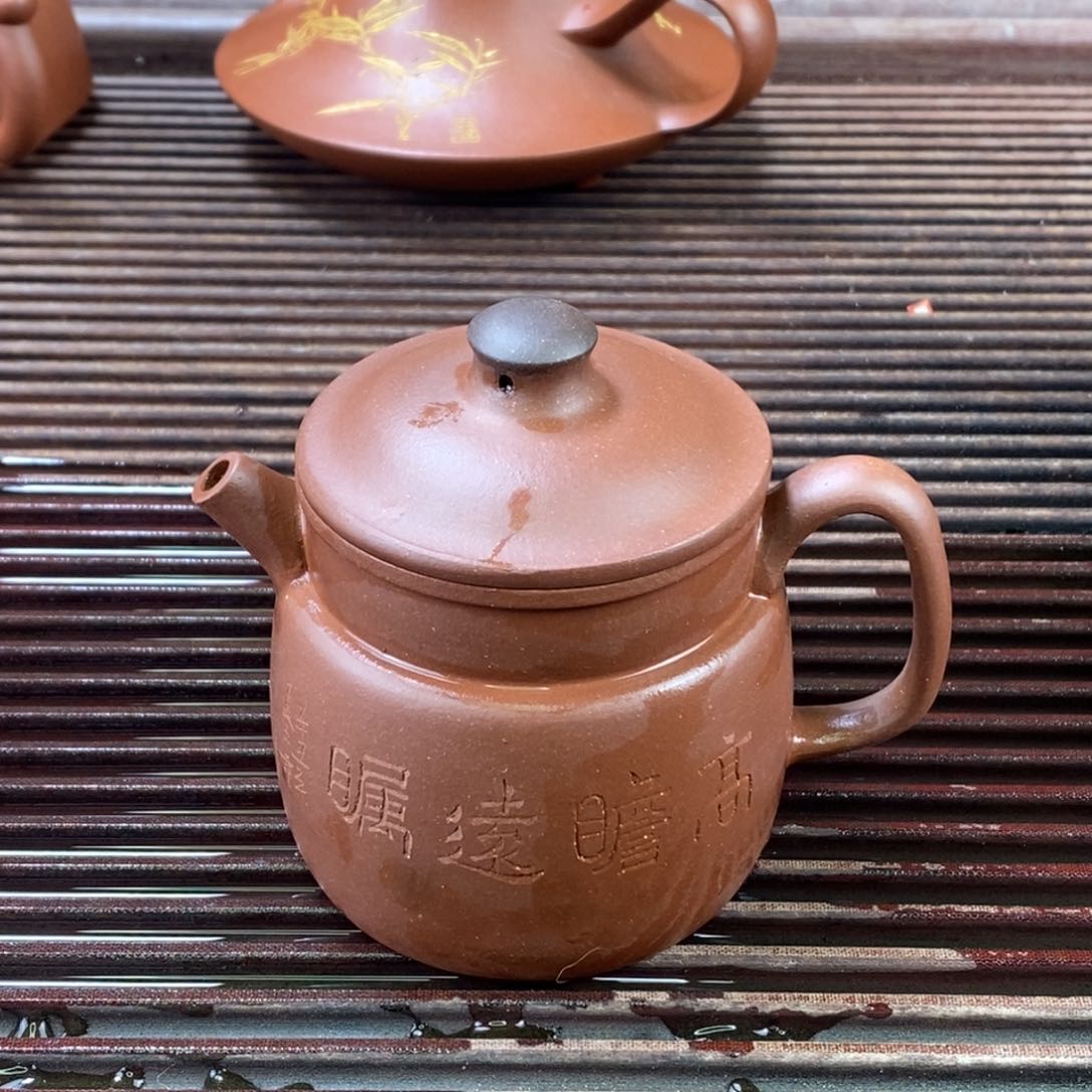 紫砂茶壶白1 徐小平 高瞻远瞩 底槽清