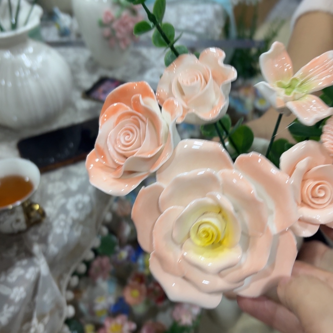 陶瓷花，20发货， 退款拉黑，161