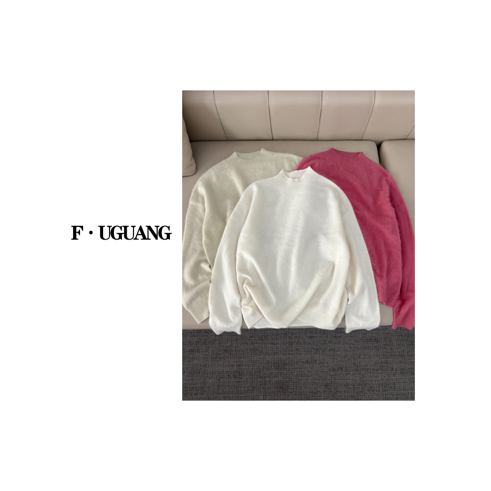 软糯亲肤柔软舒适羊毛羊绒针织内搭打底 胸围56衣长59 502