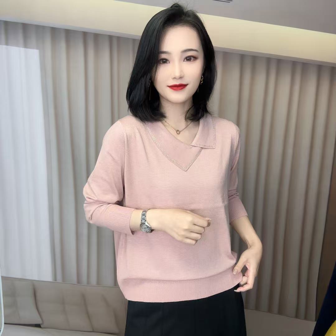 88063鹿鹿子秋季新款宽松休闲时尚针织衫